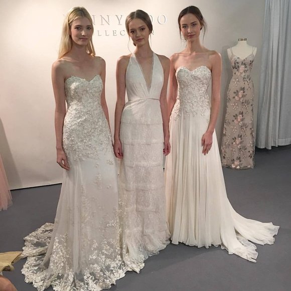 BHLDN Jenny Yoo Marianna Marabella Wedding Gown Size 12 NEW - Picture 15 of 16